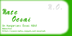 mate ocsai business card