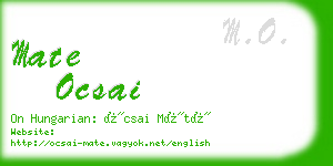 mate ocsai business card